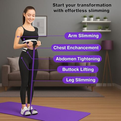 Premium 6 Tubes Foot Pedal Resistance Band – Multifunction Tension Rope for Full-Body Workouts, Yoga & Home Fitness | Strong Elastic Puller | Upgraded Handles & Heavy-Duty Design in Saudi Arabia