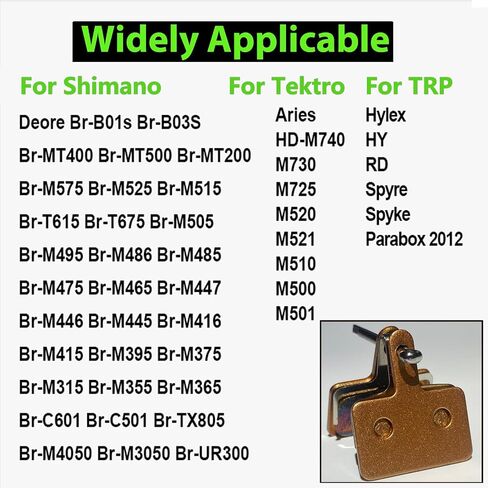 وسادات فرامل الدراجة عالية الأداء لدراجة Shimano MT200، وسادة فرامل قرص الدراجة الجبلية شبه المعدنية من الراتنج، وسادات فرامل الدراجة مناسبة لـ TRP/Tektro/Shimano Deore B01S M525 M515 M575 in Kuwait