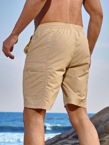 Men's Swim Trunks 9" Quick Dry Bathing Suits for Men Beach Shorts Swimwear in Saudi Arabia