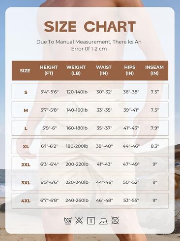 Men's Swim Trunks 9" Quick Dry Bathing Suits for Men Beach Shorts Swimwear in Saudi Arabia