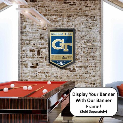 Georgia Tech Yellow Jackets Heritage History Banner Pennant in Saudi Arabia