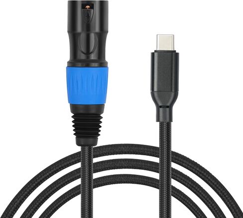 USB C to XLR Cable 3.3 FT,Smartphone Tablet Type-C Device to Amplifier,USB Type C to XLR Male Output Stereo Cable for Amplifier, Speaker, Mixer Console, etc in Saudi Arabia