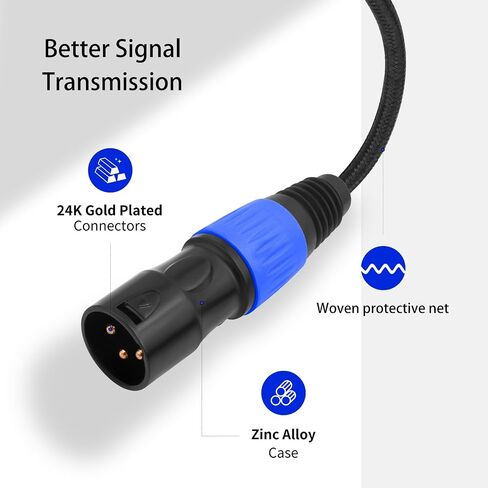 USB C to XLR Cable 3.3 FT,Smartphone Tablet Type-C Device to Amplifier,USB Type C to XLR Male Output Stereo Cable for Amplifier, Speaker, Mixer Console, etc in Saudi Arabia