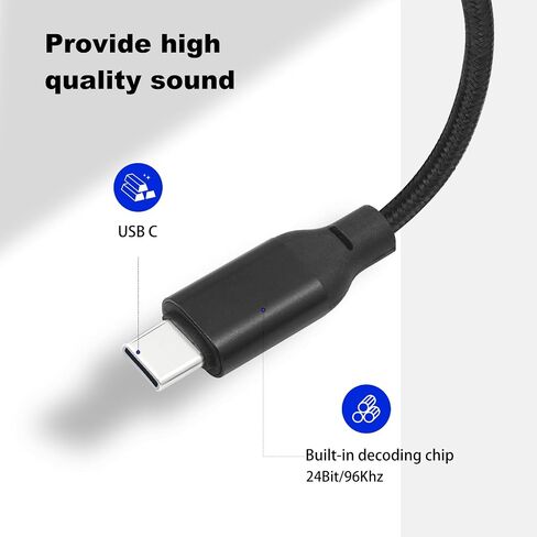 USB C to XLR Cable 3.3 FT,Smartphone Tablet Type-C Device to Amplifier,USB Type C to XLR Male Output Stereo Cable for Amplifier, Speaker, Mixer Console, etc in Saudi Arabia