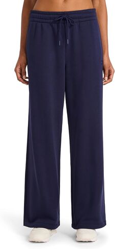 بنطال رياضي نسائي من Reebok ذو أرجل واسعة، مقاس قياسي، درزة داخلية 76.2 سم، نسيج قطن وبوليستر متوسط ​​الوزن in Kuwait