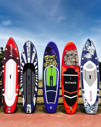 Inflatable Stand Up Paddle Board – Seat-Equipped SUP with Convertible Dual-Head Paddle, Premium Accessories, Anti-Slip EVA Deck, Ultra-Stable for All Skill Levels in Saudi Arabia