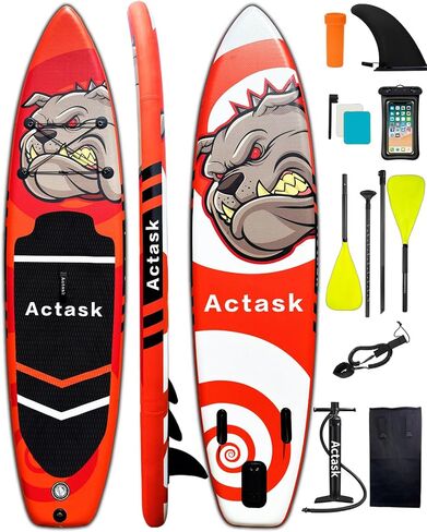 Inflatable Stand Up Paddle Board – Seat-Equipped SUP with Convertible Dual-Head Paddle, Premium Accessories, Anti-Slip EVA Deck, Ultra-Stable for All Skill Levels in Saudi Arabia