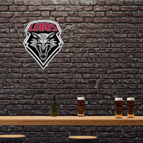 Rico Industries NCAA New Mexico Lobos Primary Shape Cut Pennant - Home and Living Room Décor - Soft Felt EZ to Hang in Saudi Arabia