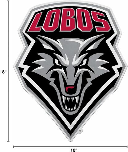 Rico Industries NCAA New Mexico Lobos Primary Shape Cut Pennant - Home and Living Room Décor - Soft Felt EZ to Hang in Saudi Arabia