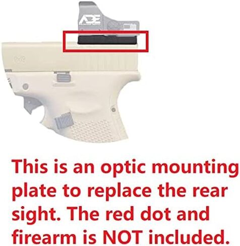 لوحة تثبيت بصرية لـ Ruger Security 380 - متوافقة مع Noblex Sight G، Burris Fastfire C، 1،2،3، Vector Optics SCRD-19II Frenzy، HEX Dragonfly، Cyelee Calf V2/CT RAD Pro، Vomz Pilad، MAKdot Red Dot in Saudi Arabia
