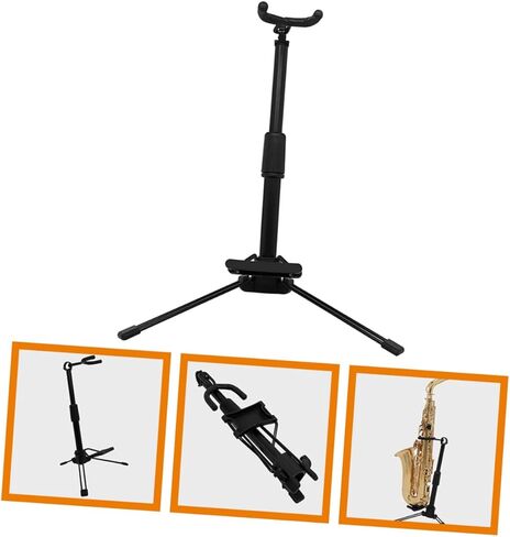 Foldable Flute Stand and Clarinet Holder Portable Oboe Rack for Wind Instruments Space-saving Sturdy Design for Musicians and Collectors for Home and Studio Use in Kuwait