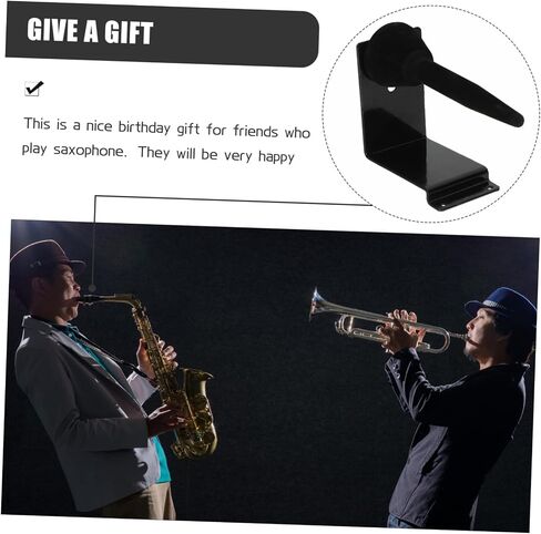 Yardwe Saxophone and Flute Wall Holder Durable Storage Bracket for Woodwind Instruments Design for Easy Mounting for Home Music Displays and Accessories in Saudi Arabia