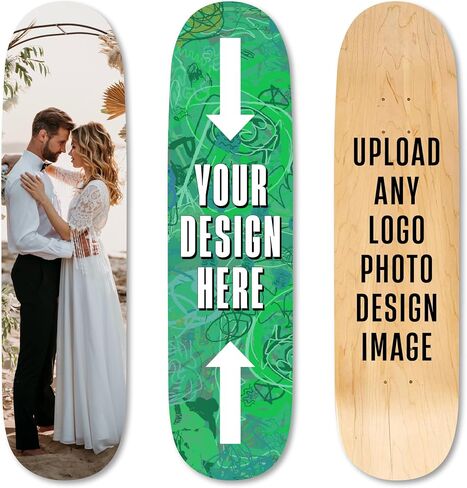 Custom Skateboard, Deck Personalized, Make Your Own Skateboard - Upload Your Awesome Image in Saudi Arabia