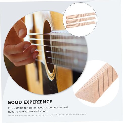 HANABASS 3Pcs Guitar Purfling Binding Strip Set Flexible Wooden Inlay for Acoustic Guitar Made from Ouguman Material for Edge Trim Projects in Saudi Arabia