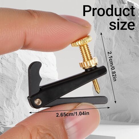 4 Pcs Violin Fine Tuners for 4/4-3/4 Violin, Zinc Alloy String Adjusters Violins Tuner Screw, Black Premium Metal Fine Tuner Violins Parts Supplies Set Anti-Rust Accessories for Easy Tuning in Saudi Arabia