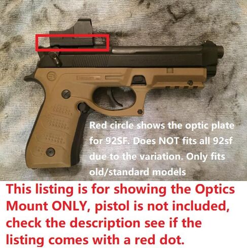 Ade Advanced Optics Berreta Plate تكتيكي صغير Dotx Sight مسدس قاعدة تثبيت لبيريتا in Saudi Arabia