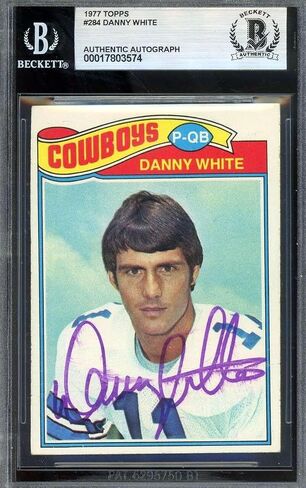 داني بيكيت باس وقع 1977 Topps Rookie Autograph - كرة القدم Slabbed بطاقات المبتدئين الموقعة in Saudi Arabia