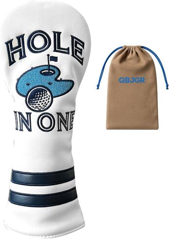 Leather Golf Club Headcovers, Waterproof & Durable Golf Head Covers for Driver & Fairway Woods, Interchangeable Number Tags, for Men Women Golf Enthusiast in Saudi Arabia