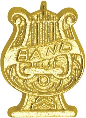 Gold Band Lyre Chenille Lapel Pin in Saudi Arabia