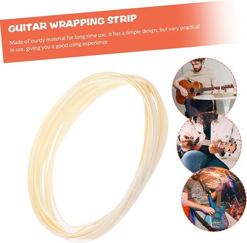 Yardwe Guitar Binding Material 10pcs Abs Guitar Inlay 1650 * 6 * 1.5mm Edge Protector Multi-purpose Decorative Strips in Kuwait