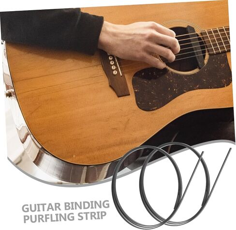 HANABASS Guitar Binding Strip Purfling 12pcs Plastic Inlay Strips Guitar Edge Trim in Saudi Arabia