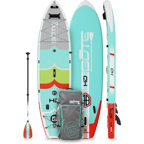 BOTE HD Aero قابل للنفخ لوح مجداف MAGNEPod متوافق مع Blow Up iSUP مع مجداف حقيبة سفر للبالغين والأطفال مناسب للعائلة 11 قدم 6 بوصات مقاس متعدد الألوان in Kuwait