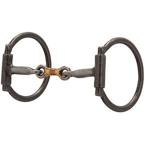 Weaver Equine Pro Series Offset D-Ring Snaffle Bit, Buffed Black in Kuwait