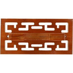 SUPVOX Cucurbit Flute رف جدار جبل قوس لفلوت القرع البني حمالة تعليق جدارية رف تخزين خشبي in Kuwait