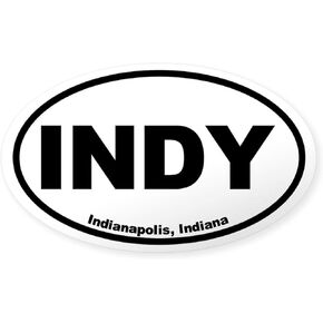 CafePress Indianapolis, Indiana Oval Car Bumper Sticker in Kuwait