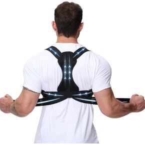 Posture Corrector for Men and Women, Adjustable Back Brace for Back, Neck and Shoulder Pain Relief, Back Support for Scoliosis, Hunchback, Hump, Thoracic, Spine Corrector in Saudi Arabia