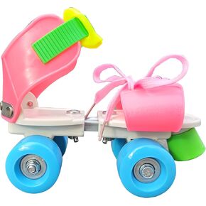 Adjustable Kids Roller Skates for Boys and Girls for Active Kids,Beginner Quad Skates Wheels in Saudi Arabia