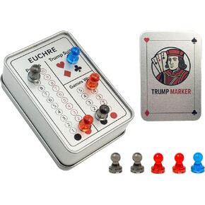 Euchre Scorer Board,Euchre Trump Marker, Euchre Storage Case,Euchre Score Keepers,Playing Cards Scoreboard,Euchre Game Accessories for The Best Gift for Euchre Lovers in Saudi Arabia
