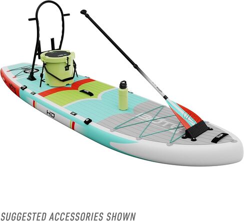 BOTE HD Aero قابل للنفخ لوح مجداف MAGNEPod متوافق مع Blow Up iSUP مع مجداف حقيبة سفر للبالغين والأطفال مناسب للعائلة 11 قدم 6 بوصات مقاس متعدد الألوان in Kuwait