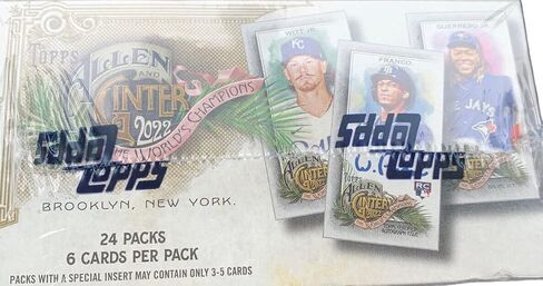2022 Topps Allen and Ginter Baseball Series صندوق بيع بالتجزئة مختوم من المصنع مكون من 24 عبوة مع بطاقة أساسية صغيرة واحدة لكل حزمة in Saudi Arabia
