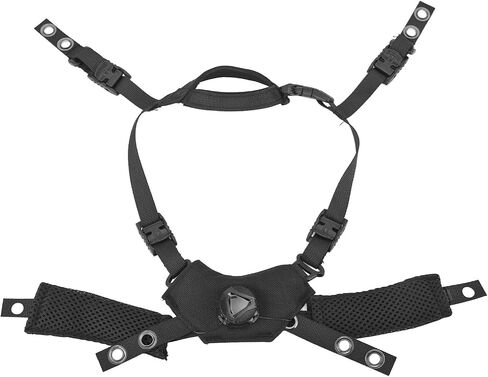 Bewinner Dial Suspension System Chin Strap for MICH ACH Helmet 3rd Gen Adjustable Liner with Internal Sponge Pad, Black, Includes 3 Liners Suspension 4 Screws Nuts 24 Stickers in Saudi Arabia