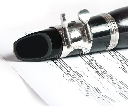 100 Pcs 0.8mm Saxophone Mouthpiece Pads Clarinet Mouthpiece Cushion Strong Alto Tenor Sax Mouthpieces Patches Pads Oval Silicone Strong Adhesive Bite Protection for Beginners Musicians (Black) in Kuwait