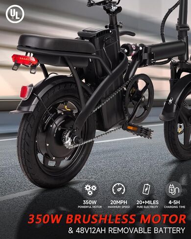 دراجة كهربائية GOKU للبالغين بمحرك ذروة 500 وات، دراجة كهربائية قابلة للطي 20 ميل في الساعة، دراجات كهربائية بإطارات 14 بوصة/20 بوصة بحد أقصى 15 درجة صعودًا، بطارية 374.4/576 وات في الساعة، نطاق PAS 25-45 ميلًا، دراجات إلكترونية للبالغين والمراهقين in Kuwait