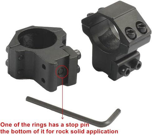 MIZUGIWA 1 Inch Scope Mount Rings Medium Profile for 11mm Dovetail Rails 2-Piece in Saudi Arabia