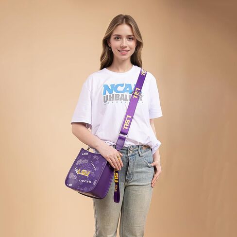 Montana West X NCAA Medium Crossbody Bag for Women Sport Purses Adjustable Strap Handbags with Zipper in Saudi Arabia