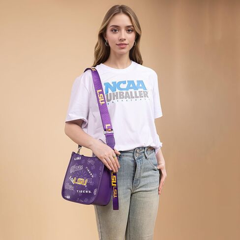 Montana West X NCAA Medium Crossbody Bag for Women Sport Purses Adjustable Strap Handbags with Zipper in Saudi Arabia
