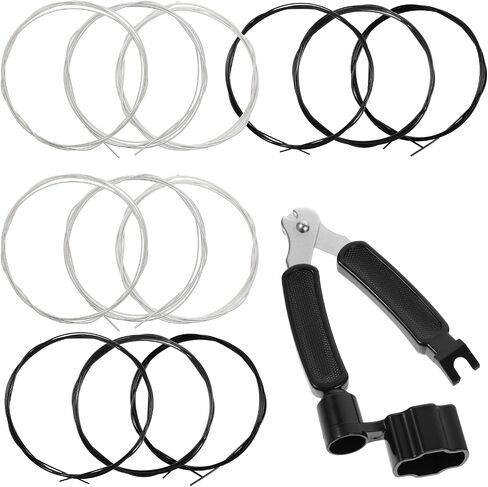 2 Sets of Nylon Guitar Strings and 3 in 1 Guitar Restringing Tool Including Guitars Pin Puller Guitar String Cutter Guitars String in Saudi Arabia