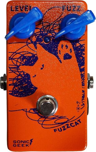 FuzzCat Guitar Fuzz Pedal Handmade FF Vintage 60s Circuit Enhanced Clean-Up Response for Studio & Live Performance in Saudi Arabia