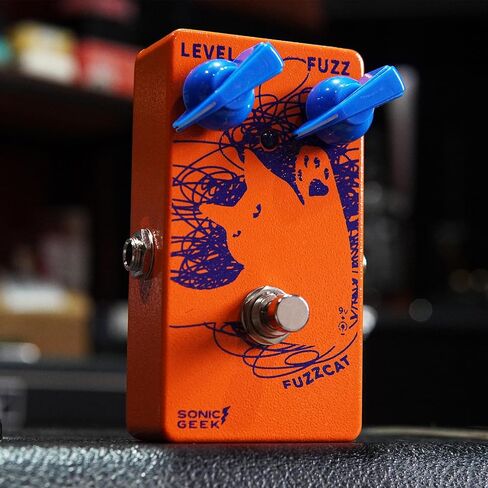 FuzzCat Guitar Fuzz Pedal Handmade FF Vintage 60s Circuit Enhanced Clean-Up Response for Studio & Live Performance in Saudi Arabia