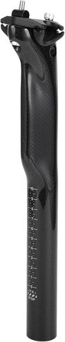 1 Pc Universal Bike Seat Posts 31.6x300mm Bike Saddle Post Seat Tube Carbon Fiber Pattern Gloss Black Carbon Fiber in Saudi Arabia