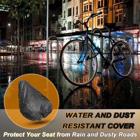 SN1 Gel Bike Seat Cover - Narrow Bike Seat Cushion for Women and Man Comfort,Thickened Gel Pad Suitable Width 5.9-6.5 Inch Mountain|Road|Exercise Bike Seat, Water Resistant Cover (Black) in Saudi Arabia