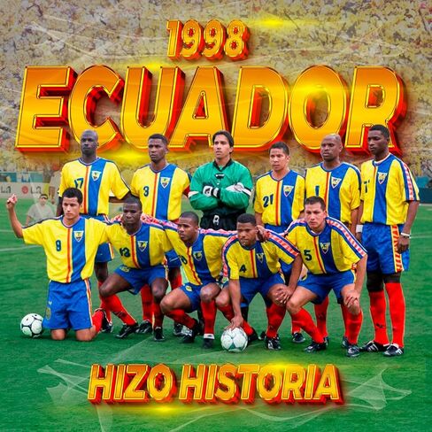Camiseta Retro Ecuador 1998 para Hombre | Edición Clásica | Mundial 2002 | Tallas Adulto | Hinchas Ecuatorianos in Saudi Arabia