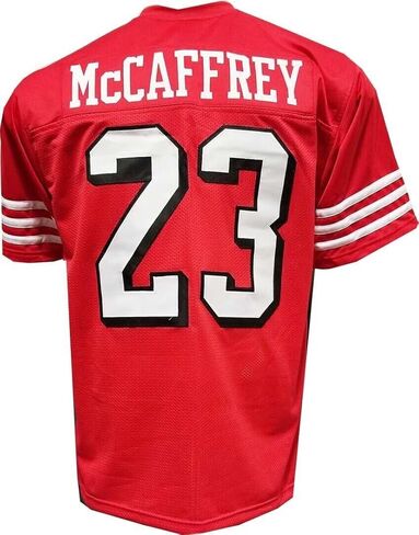 Generic Custom Stitched Christian McCaffrey Adult Red Jersey Size Adult Medium, CMC in Saudi Arabia