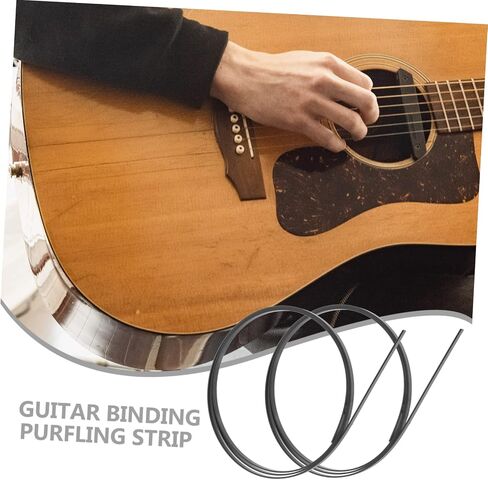 GALPADA 12pcs Guitar Binding Strip Diy Purfling Strips Replacement for Classical Guitar Edging in Saudi Arabia