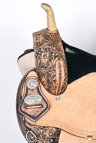 HILASON Flex Tree Western Horse Saddle American Leather Trail Barrel Racing | for Horses in Saudi Arabia