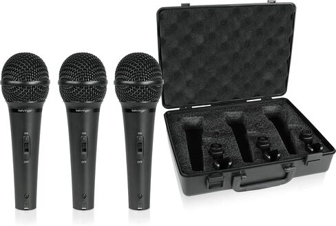 Behringer ULTRAVOICE XM1800S 3 Dynamic Cardioid Vocal and Instrument Microphones (Set of 3) in Saudi Arabia